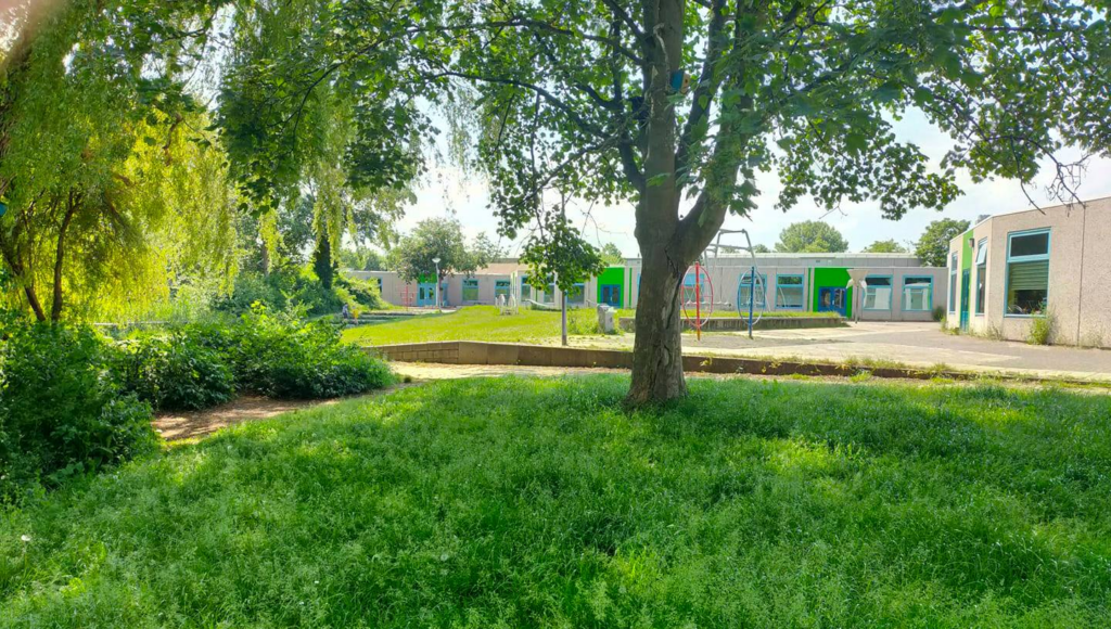 Het gebouw van Vesper Watertuin